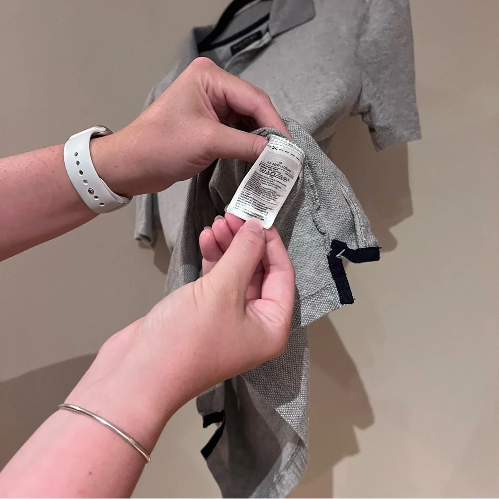 Banana Republic Gray Standard Fit Polo